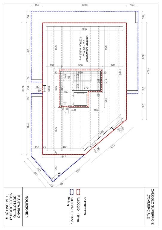 sottotetto OPEN SPACE non abitabile 1