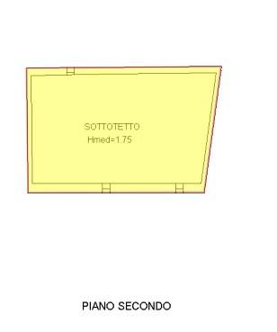 Planimetria secondo piano