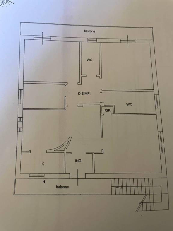 Planimetria 2 — Villa unifamiliare vicolo Borgo Berardi, Centro, Ceccano