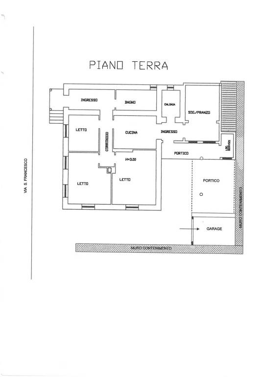 Planimetria 1 — Villa unifamiliare via San Francesco d'Assisi 79, Centro, Ceccano