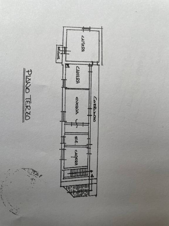 Planimetria 1 — Appartamento piazza Berardi, Centro, Ceccano