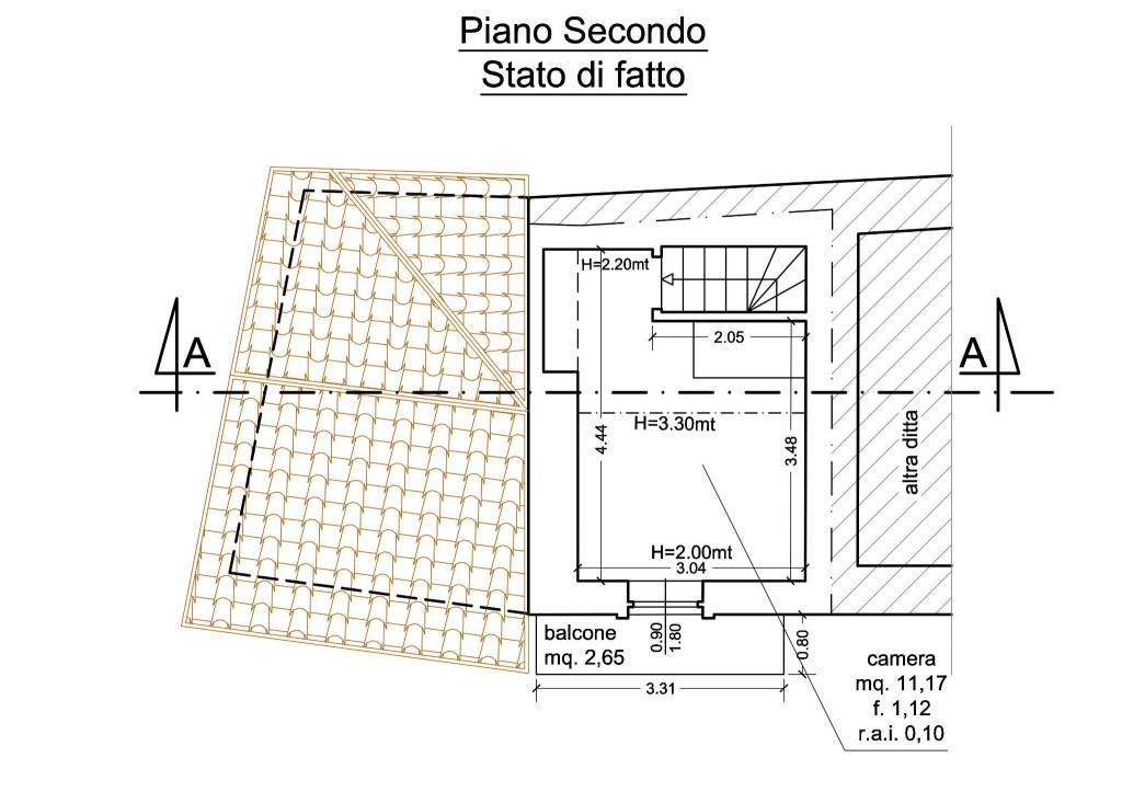 pianta piano secondo