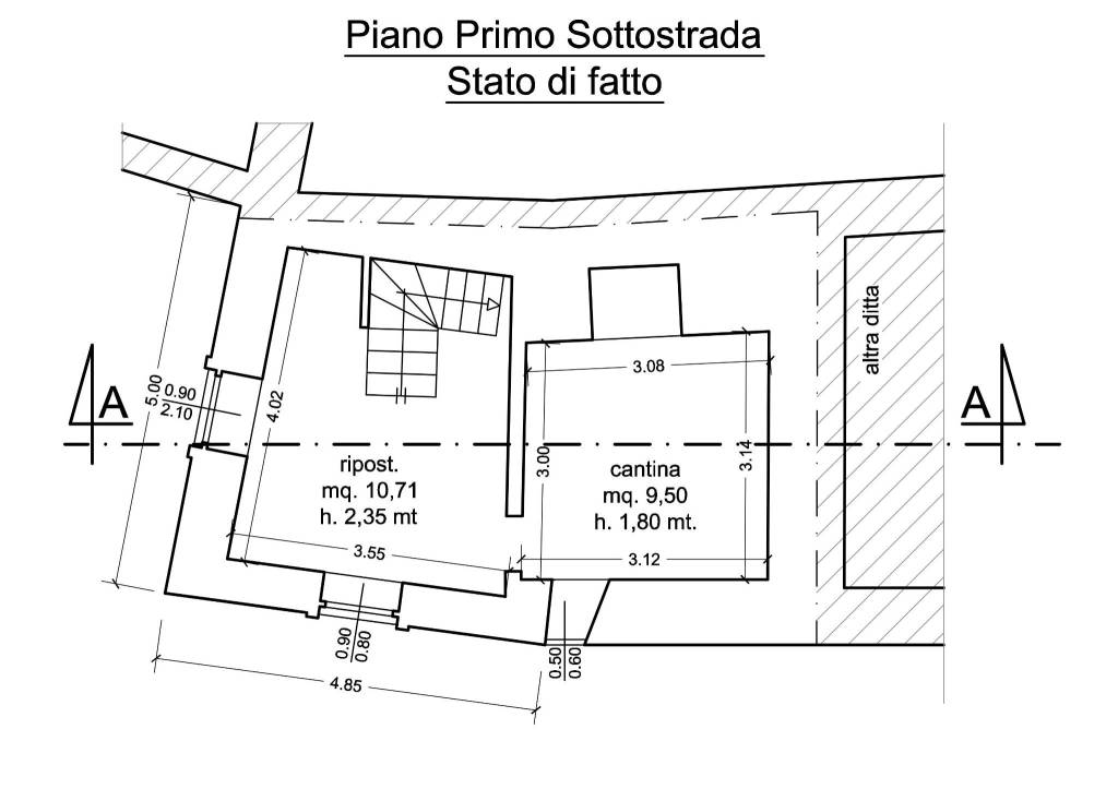 pianta piano seminterrato