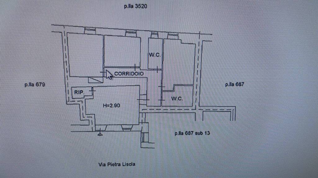 Planimetria 1 — Quadrilocale via Pietra Liscia 22, Centro, Ceccano