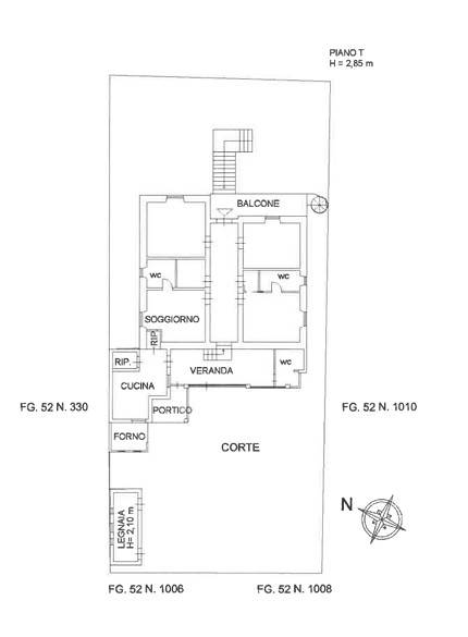 Planimetria 2 — Villa unifamiliare via Gaeta 165, Tiro A Segno, Ceccano