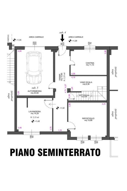 Piano Seminterrato 1
