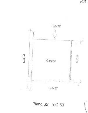 Planimetria 1 — Garage - Box via Madonna della Pace 81, Centro, Ceccano