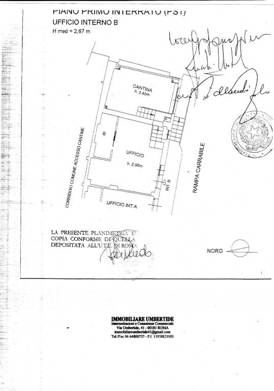 Planimetria Ufficio Tadolini int. B