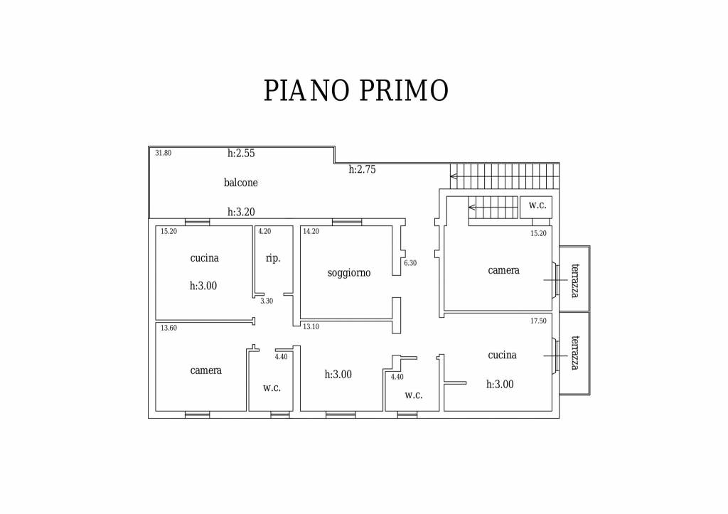 Planimetria Piano Primo 1