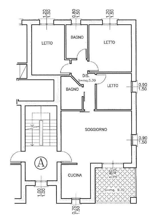 appartamento 3 camere