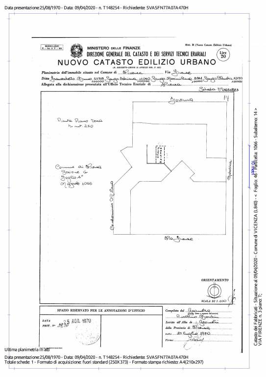 Plan. Cat. Vicenza~1 Sub 14 1