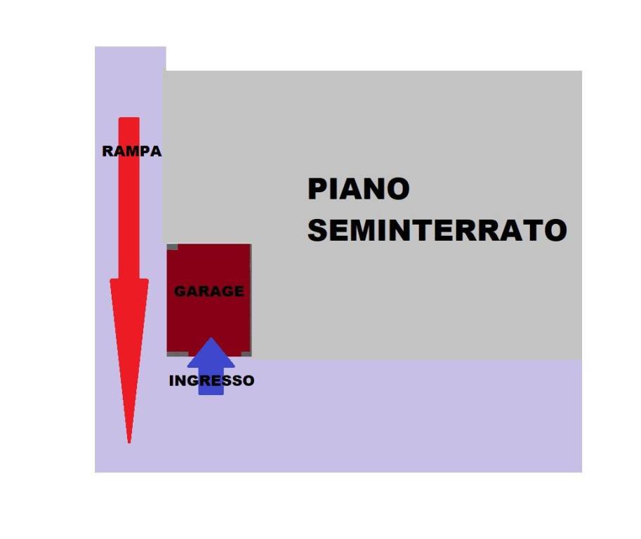 PLANIMETRIA COLORATA GARAGE