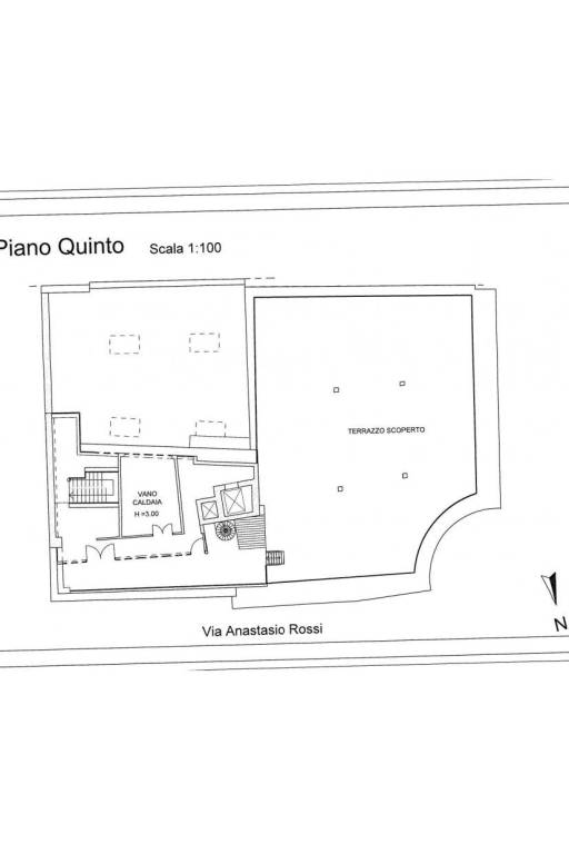 Planimetria Htl - Quinto piano