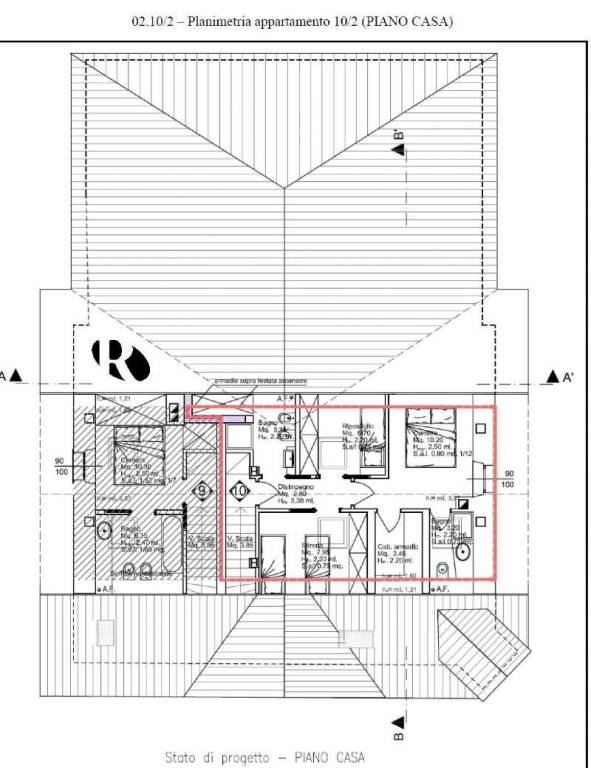 planimetria appartamento 10 - 2 