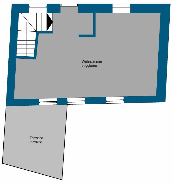 planimetria 2° piano (attico)