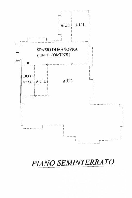 PIANO SEMINTERRATO GARAGE
