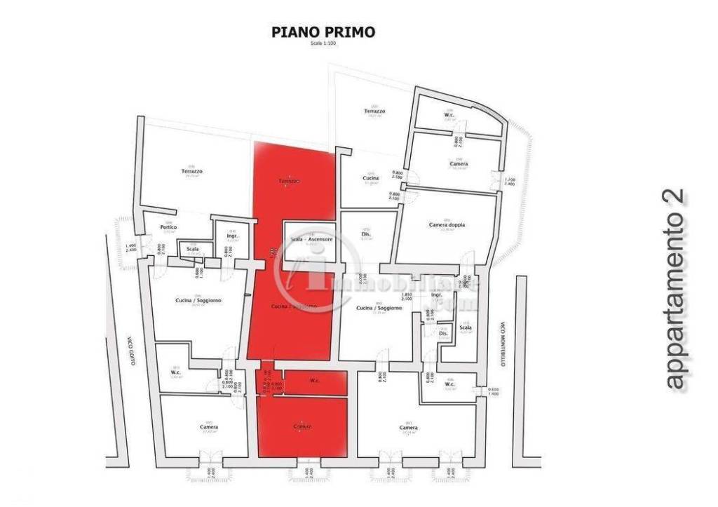 Planimetria Primo Piano Appartamento 2