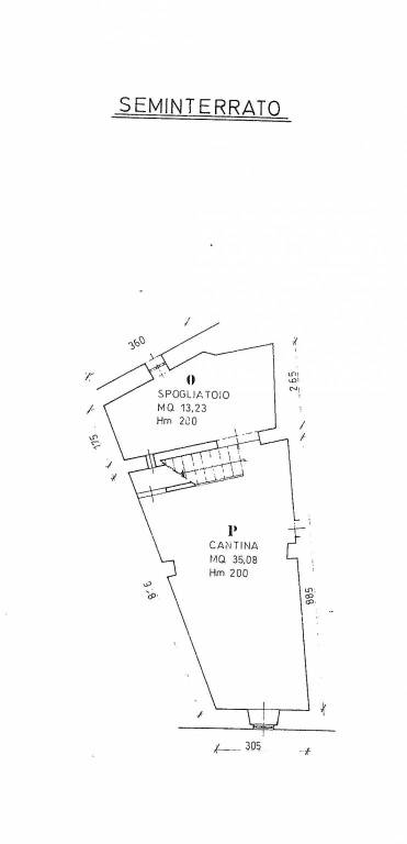 planimetria seminterrato