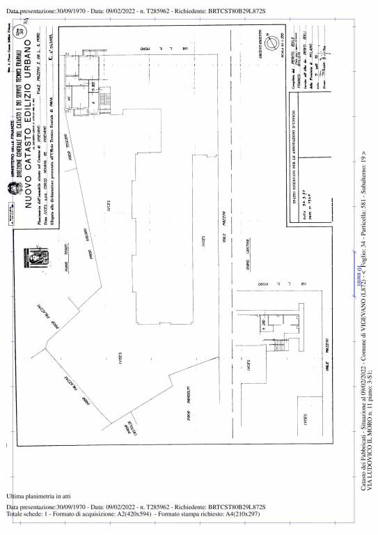 Planim. 3 L. V. L. Il Moro 11 Lucca Michela 1