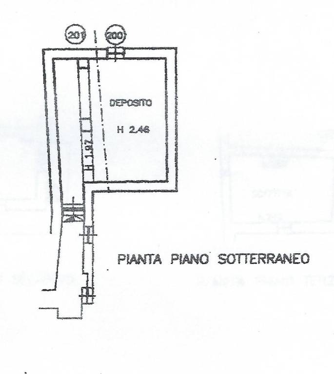 Planimetria cantina 35 mq