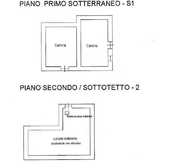 PIANO SEMINTERRATO E SOTTOTETTO