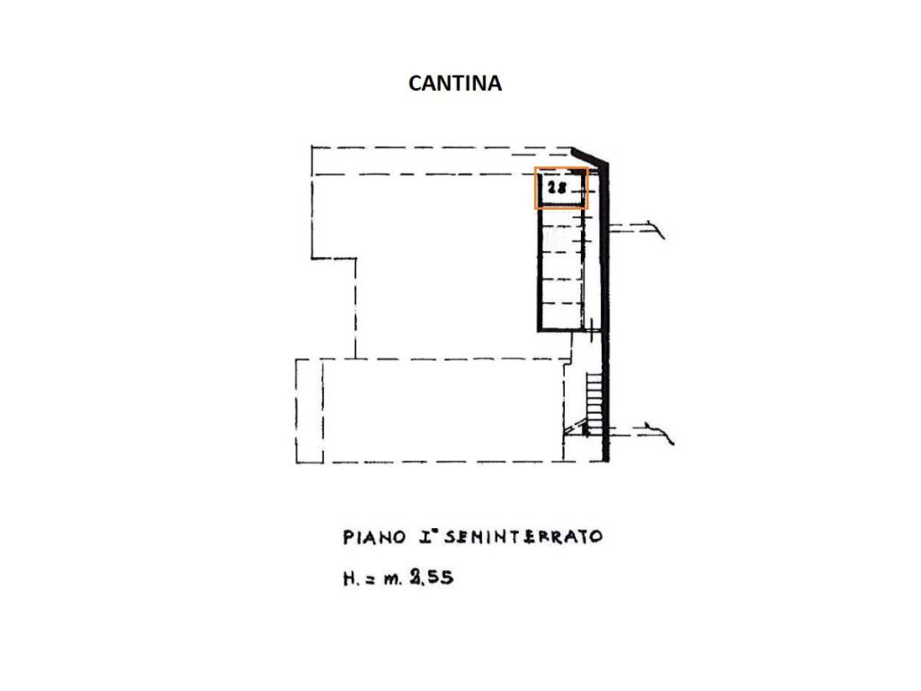 planimetria cantina