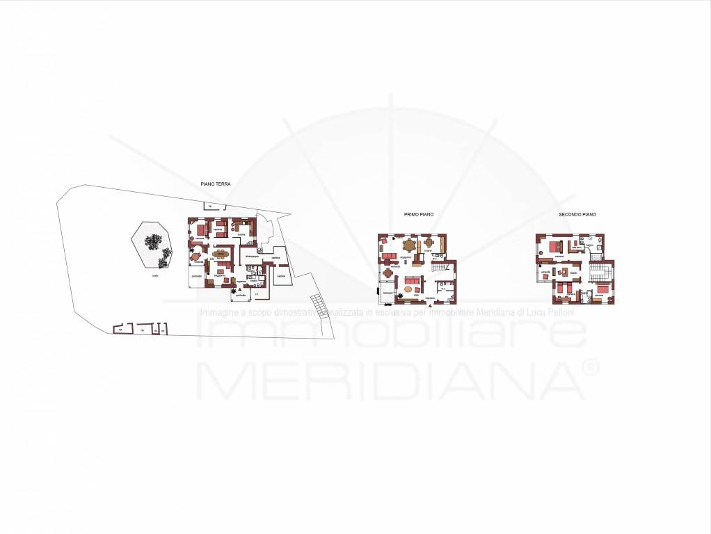 Planimetria dimostrativa - Immobiliare Meridiana
