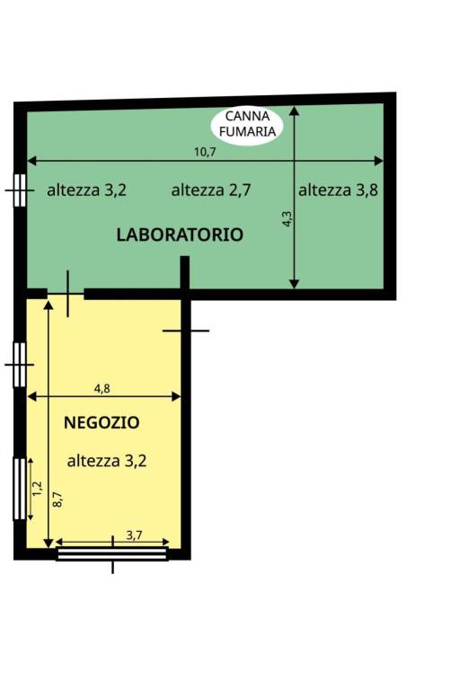 Planimetrie NEGOZIO AFFITTO VIMERCATE-12