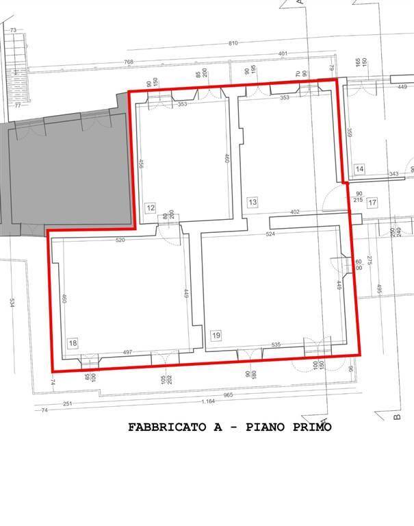 Planimetria P.1 Fabbricato A