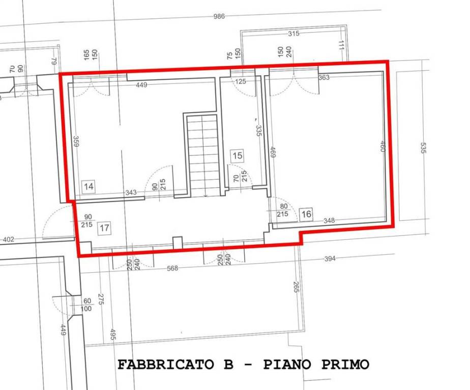 Planimetria P.T. Fabbricato B