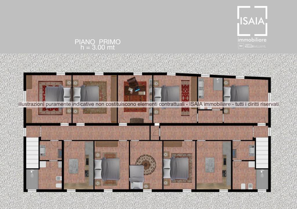 plan piano 1 dependance Villa Emo
