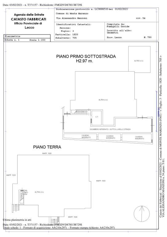 scheda catastale sgombero 1