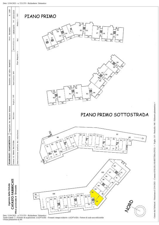 Elaborato planimetrico PIANO PRIMO E SOTTOSTRADA L