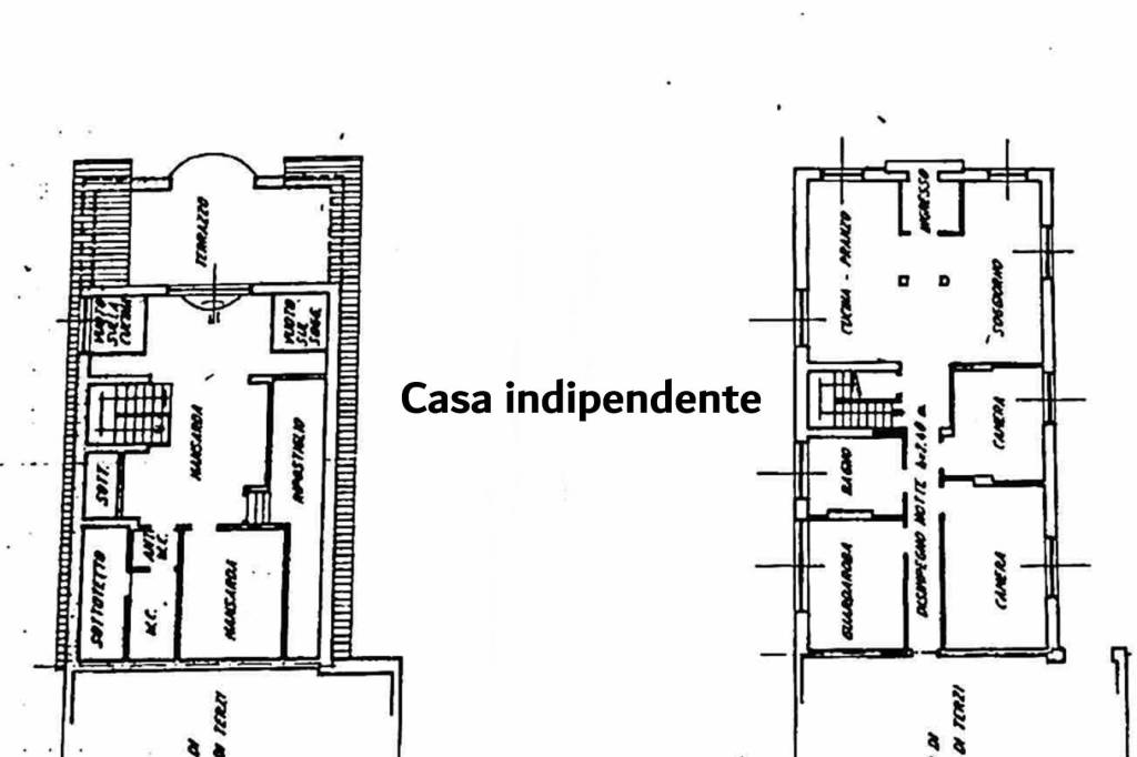Planimetria casa indipendente