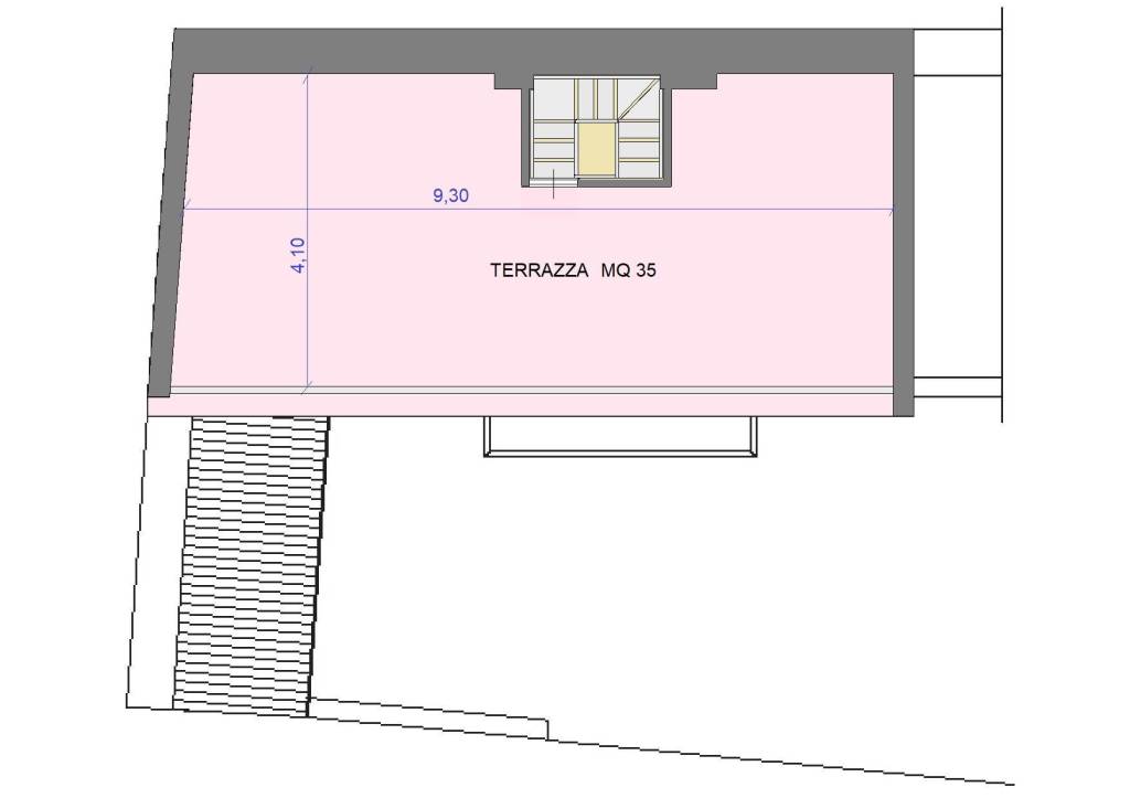 1z22 planimetria Piano secondo terrazzo