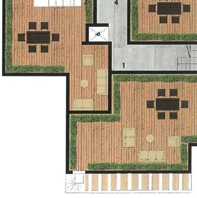 Progetto palazzina A roof garden