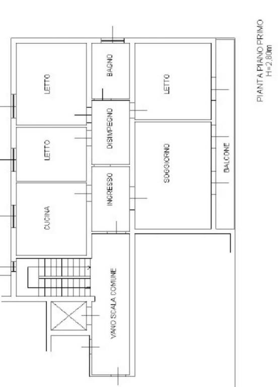 Planimetria appartamento 1 (completamente ristrutt