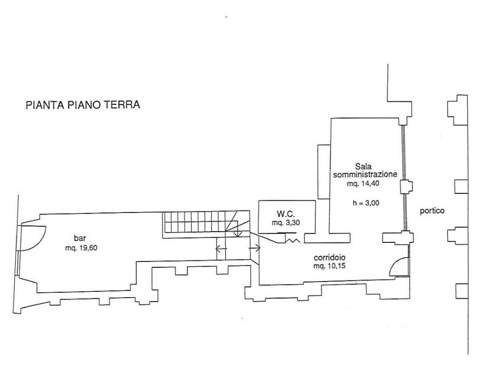 Plan portali Bar Morandi piano terra