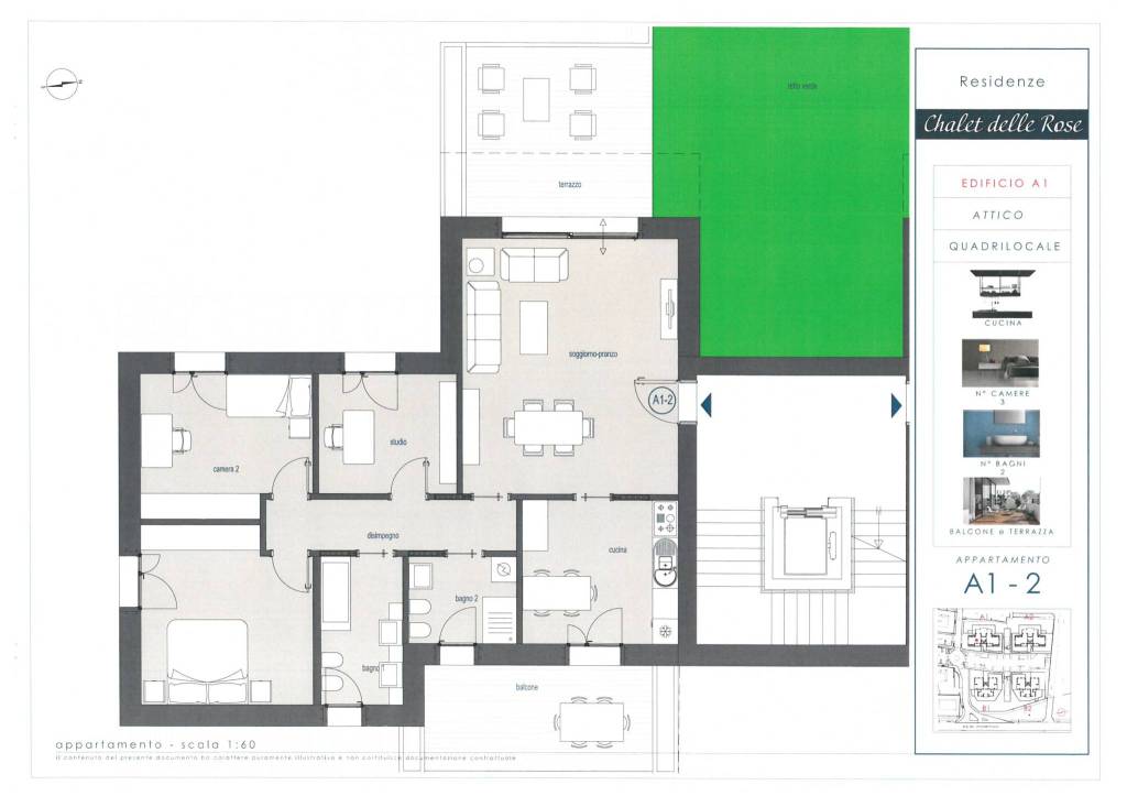 CHALET DELLE ROSE A1 - ATTICO 1