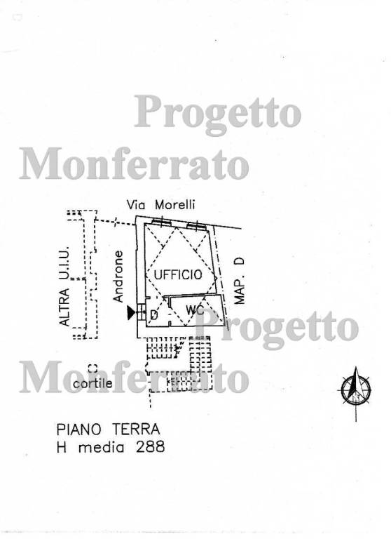 planimetria via Morelli