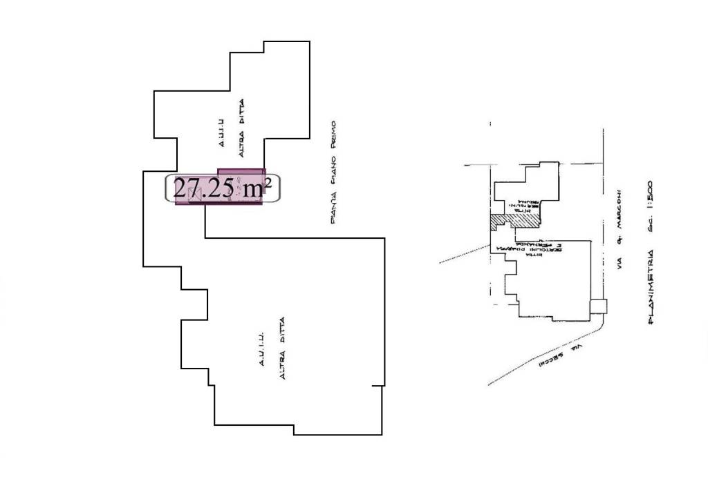 piano 1° dimensioni