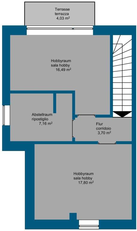 planimetria 3° piano (attico)