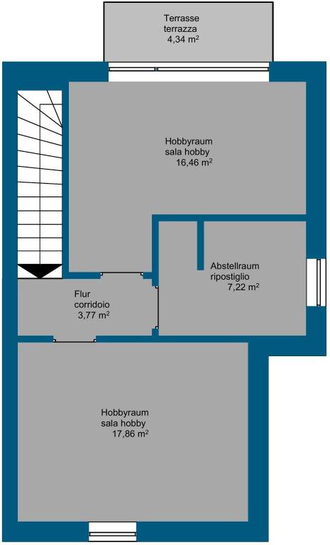 planimetria 3° piano (attico)