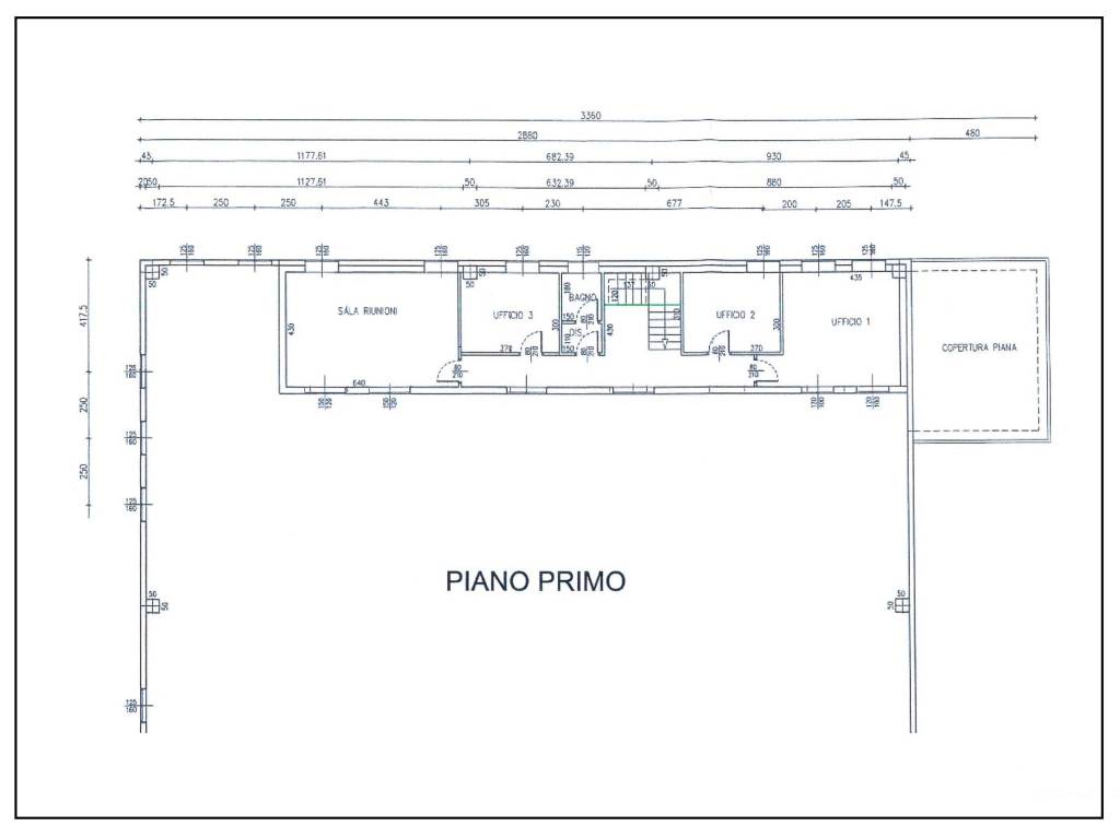 Planimetria piano 1°