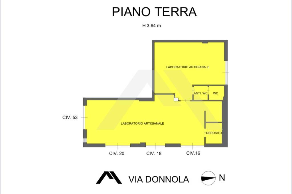 Planimetria caseificio milano