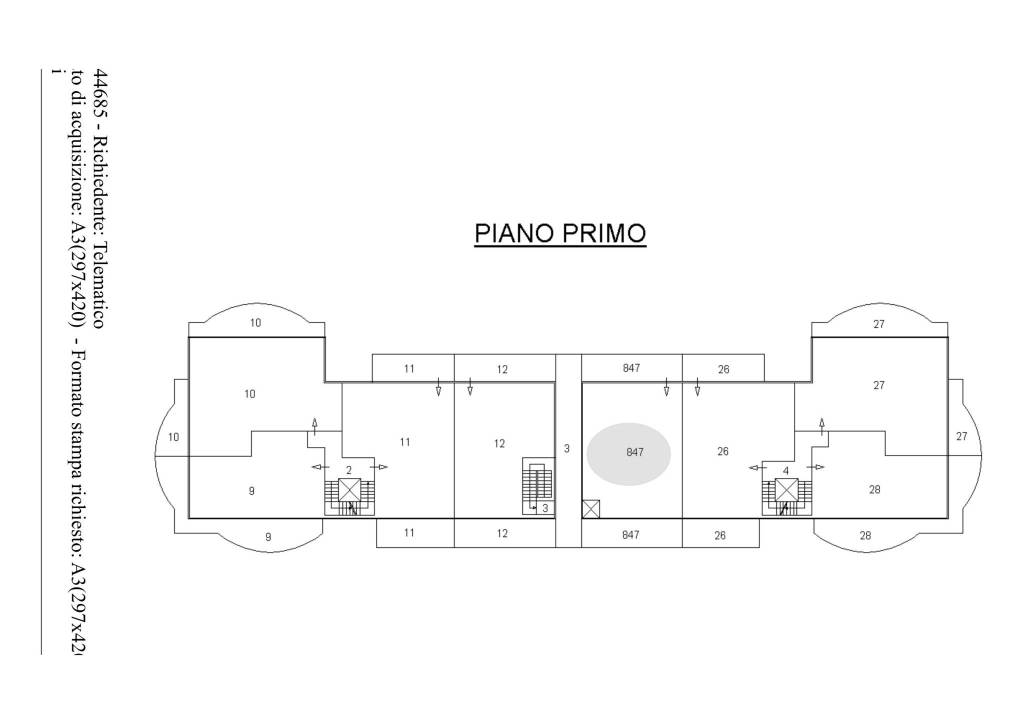 PLANIMETRIA GENERALE PIANO PRIMO 1