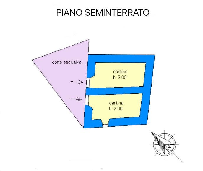 planimetria piano cantine