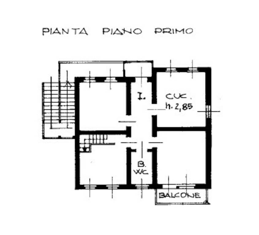 PLANIMETRIA PRIMO PIANO VIA MORUZZO