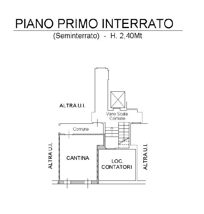 Planimetria PIANO INTERRATO