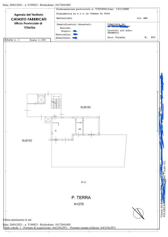 planimetria orte battellieri p.t immobiliare.it 1